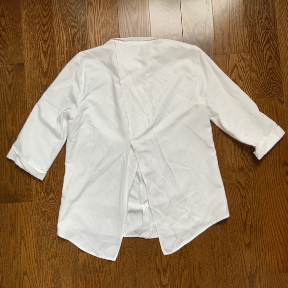 ZARA BASIC Button down shirt White. Size M. - Picture 4 of 9